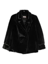 Twinset Black Coat With Classic Lapels In Faux Fur Woman In Multi
