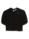 Twinset Black Cotton Blouse