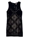 Twinset Twin-set Black Cotton Dresses In Black