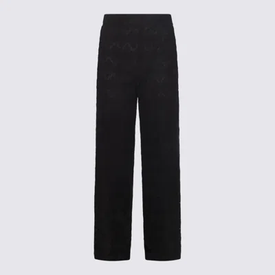 TWINSET BLACK COTTON PANTS