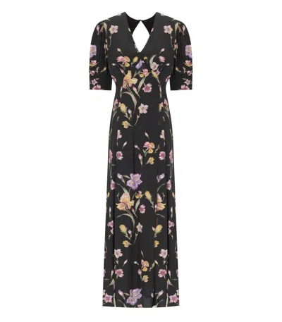 TWINSET BLACK FLORAL LONG DRESS
