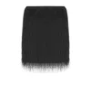 Twinset Black Fringed Skirt In Black