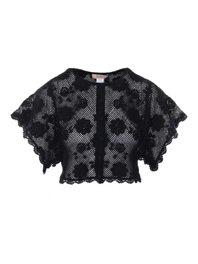 Twinset Twin-set Black Knitted Jacket