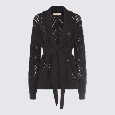 TWINSET BLACK KNITWEAR