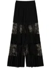 Twinset Black Lace Trousers In Black
