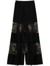 Twinset Black Lace Trousers In Black