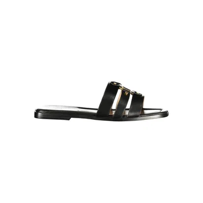 Twinset Black Leather Women's Women's Sandal