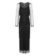 Twinset Black Long Pleated Dress