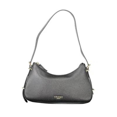 Twinset Black Polyurethane Women Shoulder Women's Bag