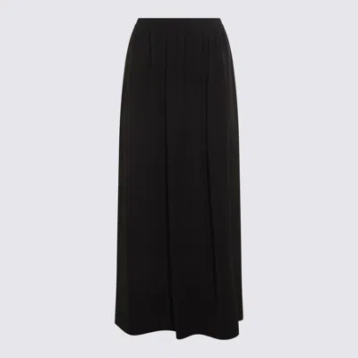 Twinset Midi And Knee Length Pleated Skirt In Black