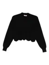 Twinset Black Sweater With Round Neckline In Black