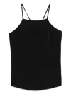 Twinset Black Top With Rear Tie Fastening Straps In Black