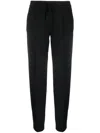 Twinset Twin-set Black Trousers With Relaxed Fit And Design In Black