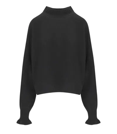 Twinset Black Turtleneck Sweater