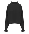Twinset Black Turtleneck Sweater In Multi