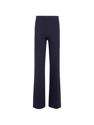 Twinset Twin-set Black Viscose Pantalone Wide Leg Pants In Gray