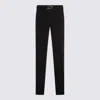 Twinset Belted-logo Trousers In Black