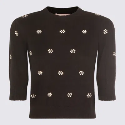 TWINSET BLACK WOOL KNITWEAR