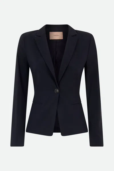 Twinset Blazer Blu In As Shown In The Picture