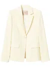 Twinset White Crepe Blazer In White