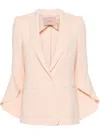Twinset Blazer With Flounced Sleeves In Pink
