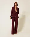 Twinset Blazer En Crêpe Avec Oval T In Multi