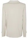 Twinset Blazer Jacket In Old White