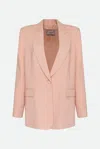 Twinset Single-breasted Blazer In Orange