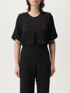 TWINSET BLAZER TWINSET WOMAN COLOR BLACK,G75246002