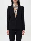 Twinset Wool-blend Blazer In Schwarz