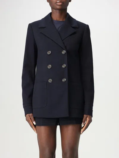 TWINSET COAT TWINSET WOMAN COLOR BLUE,G56501009