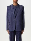 Twinset Blazer  Woman Color Indigo In Indigo