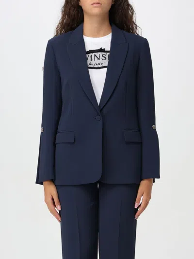 Twinset Blazer  Woman Color Indigo In Indaco