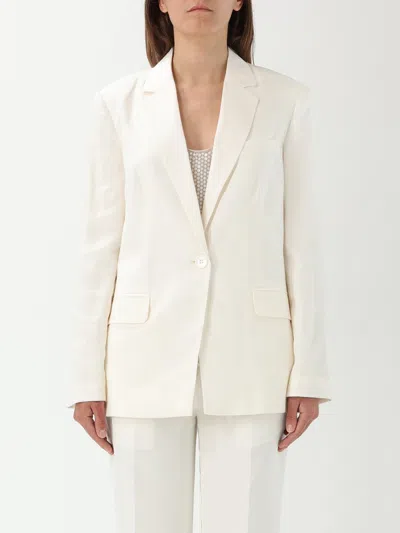 Twinset Blazer  Woman Color White In Neutral