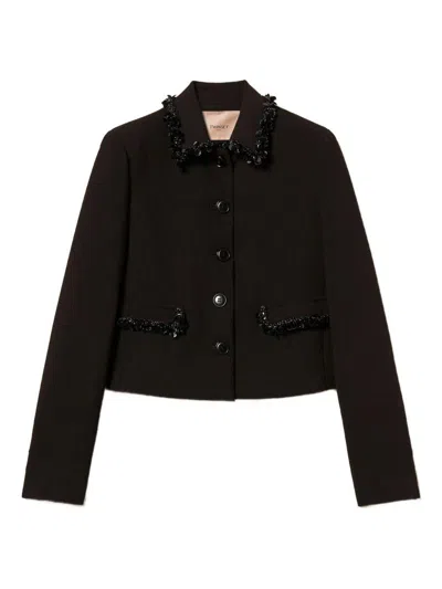 TWINSET BLAZER WITH DECORATION TWINSET