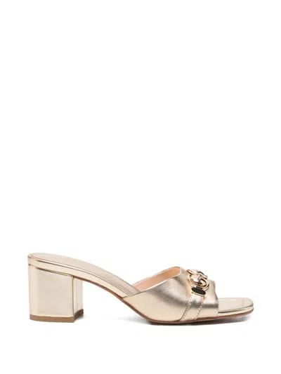 Twinset Block Heel Sandals In Neutral