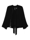 Twinset Floral-lace Blouse In Black