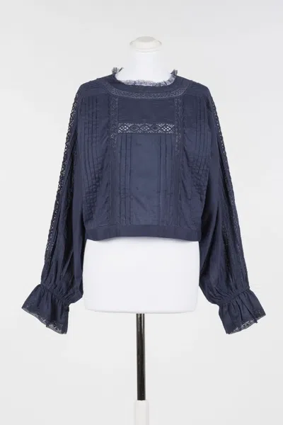 Twinset Blouse Blu Drk