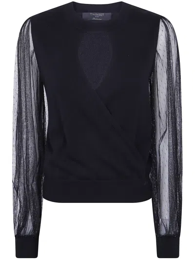 Twinset Blouse Viscose Blend In Blue