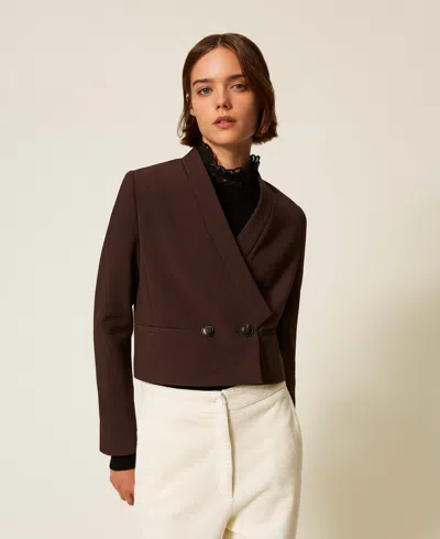 TWINSET BLOUSON CROISÉ EN CRÊPE