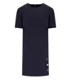 Twinset Twin-set Blue Dress With Jewel Buttons In Blue