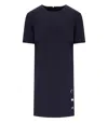 Twinset Twin-set Blue Dress With Jewel Buttons In Blue