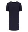 Twinset Twin-set Blue Dress With Jewel Buttons In Blue
