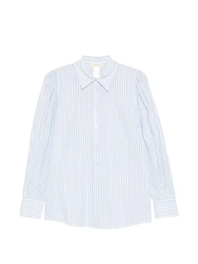 Twinset Blue White Striped Pointed Shirt
