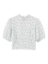 Twinset Twin-set Water Green Cotton Clothing Shirts In Gray