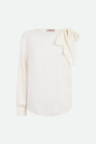 Twinset Blusa Bianca In White