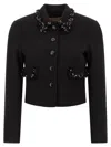 Twinset Embellished Long-sleeve Blazer In Black