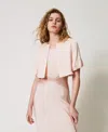 Twinset Boléro En Satin In Neutral
