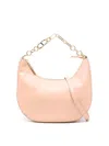 Twinset Chain Hobo Shoulder Bag In Light Grey