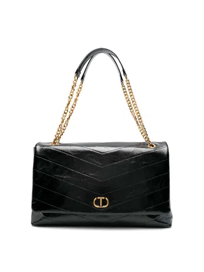 Twinset Shoulder Bag In Black